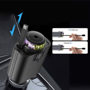 Φορτιστής Αυτοκινήτου Fast Charge 6 σε 1 με Άρωμα & Led Atmosphere