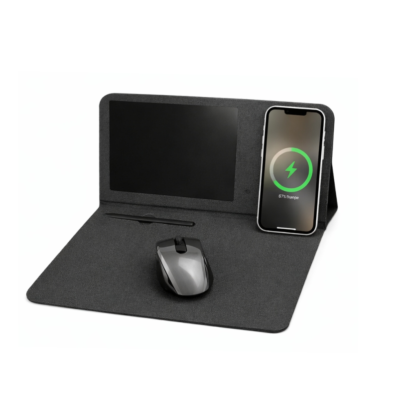 Mouse Pad με Ασύρματη Φόρτιση & LCD Πλακέτα Σημειώσεων Mouse Pad με Ασύρματη Φόρτιση & LCD Πλακέτα Σημειώσεων