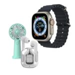 Super Set Smartwatch - Ακουστικά & Ανεμιστηράκι Χειρός