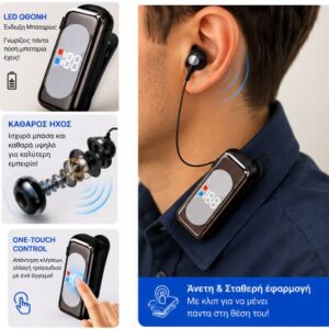 Ασύρματο Ακουστικό Bluetooth - LED Οθόνη Q32