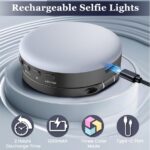 Eπαναφορτιζόμενο Μαγνητικό Φως LED Selfie με Μεταλλικό Δαχτυλίδι
