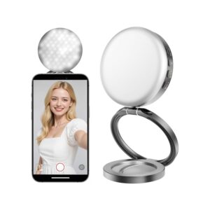 Eπαναφορτιζόμενο Μαγνητικό Φως LED Selfie με Μεταλλικό Δαχτυλίδι