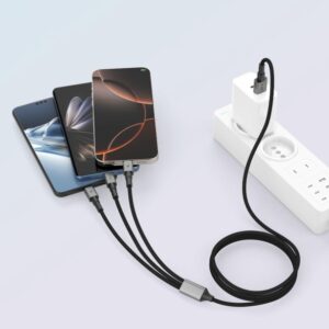 Καλώδιο Φόρτισης 3 σε 1 60W Android-iOS-Type-C