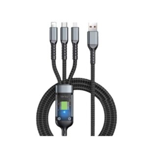 Καλώδιο Φόρτισης 3 σε 1 60W Android-iOS-Type-C