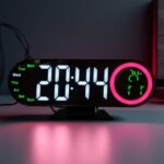Επιτραπέζιο Ρολόι Led Καθρέφτης με Ημερολόγιο